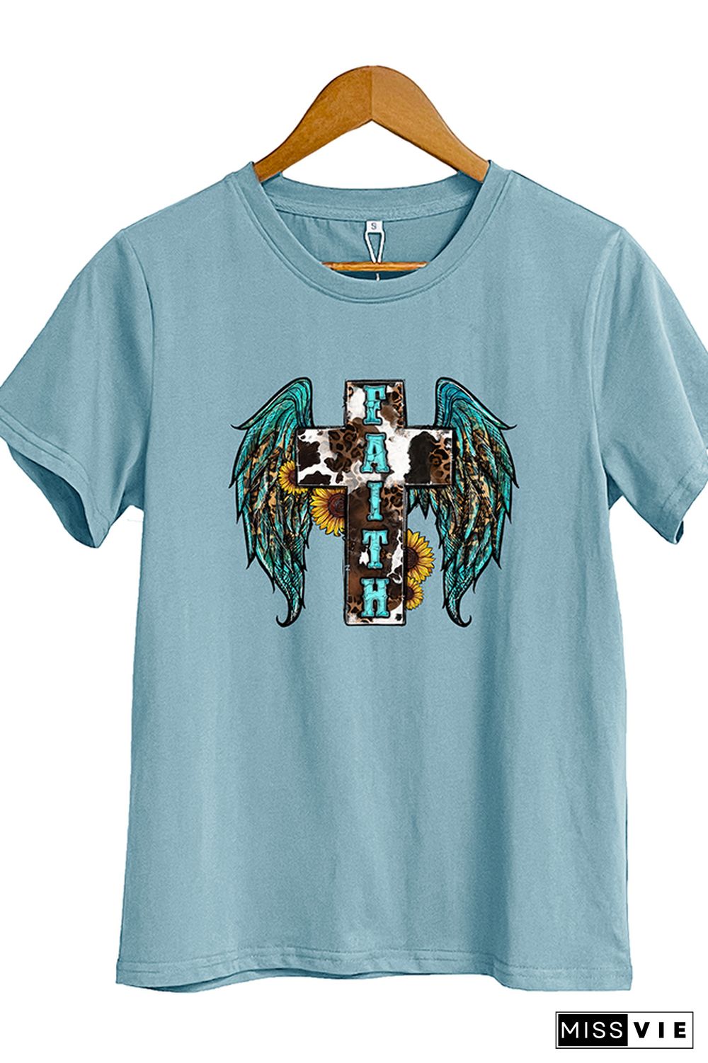 Western Wingns Cross Short Sleeve Graphic Tee Wholesale