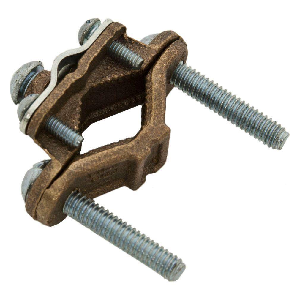 RACO 12 in. to 1 in. Bronze Ground Clamp 1-Pack C6BAG1R