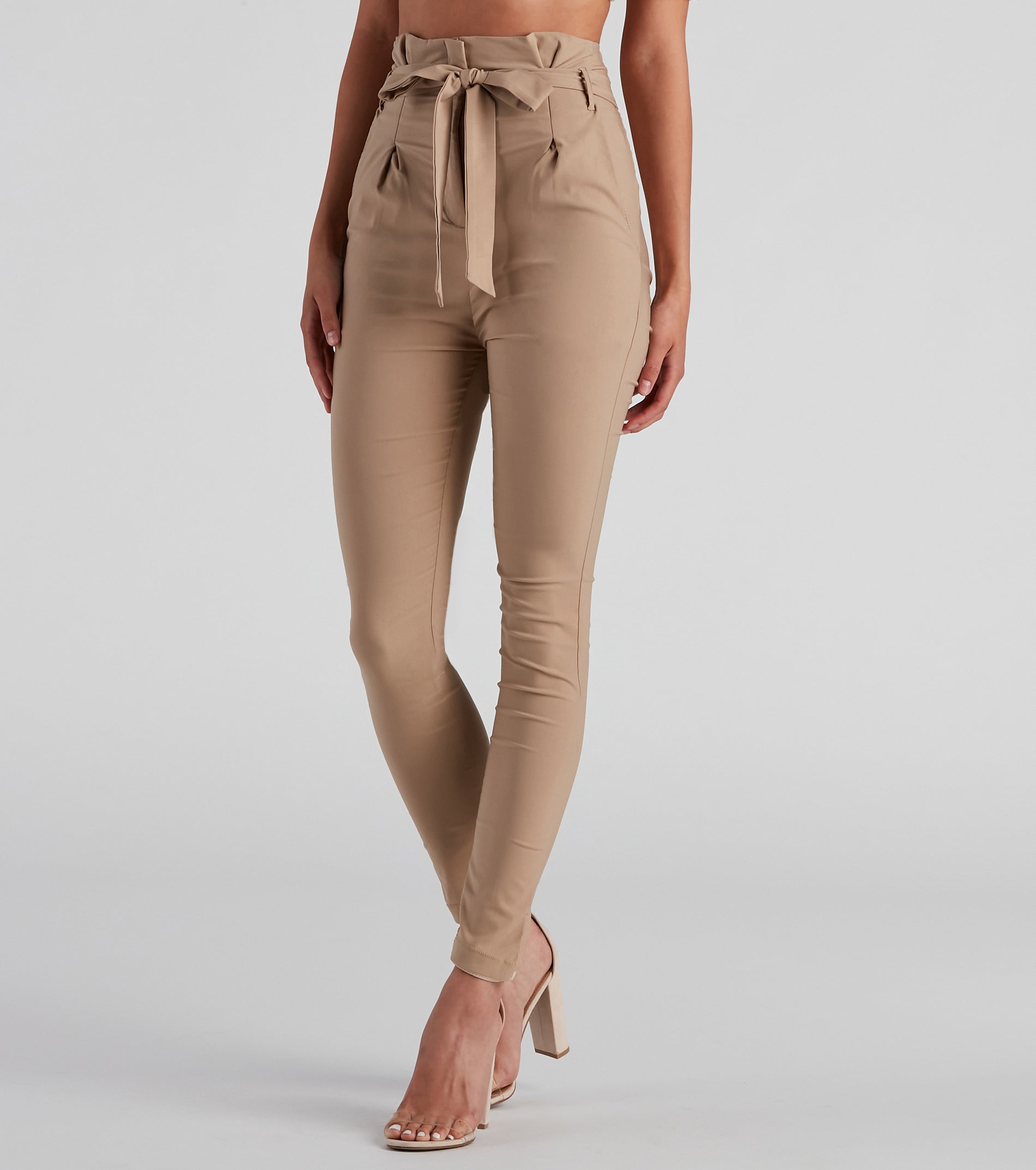 Chic Choice Paperbag Skinny Pants