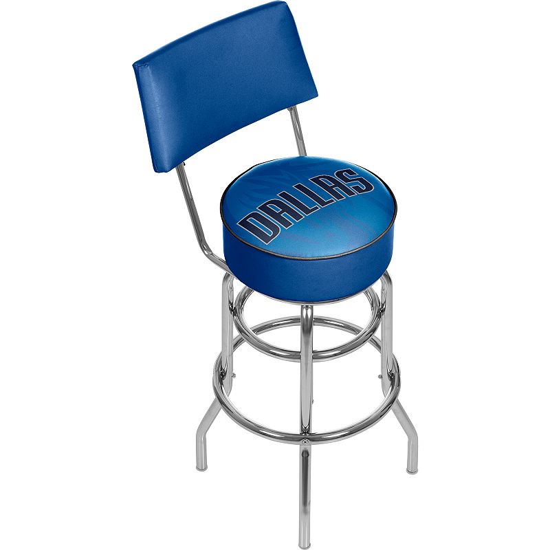 Dallas Mavericks Padded Swivel Bar Stool with Back