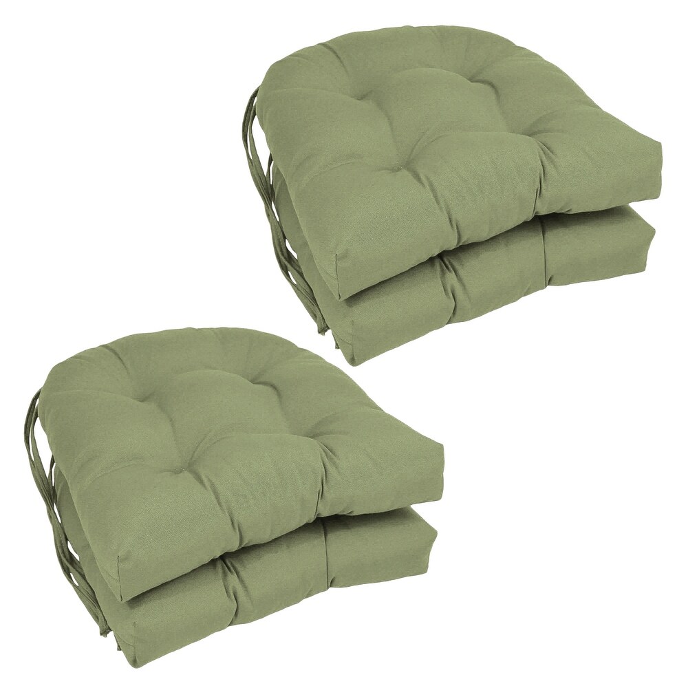 16 inch U Shaped Indoor Twill Chair Cushions (Set of 2  4  or 6)   16\