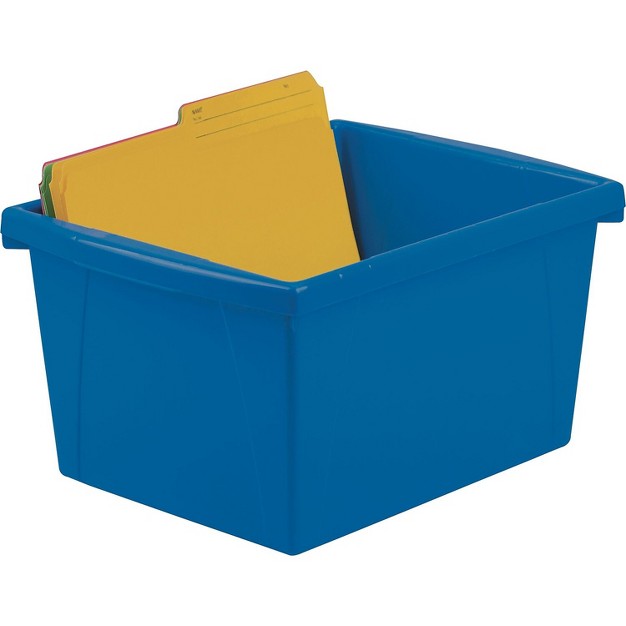 Storex Storage Bins 10 X 12 5 8 X 7 3 4 4 Gallon Stx61514s06c