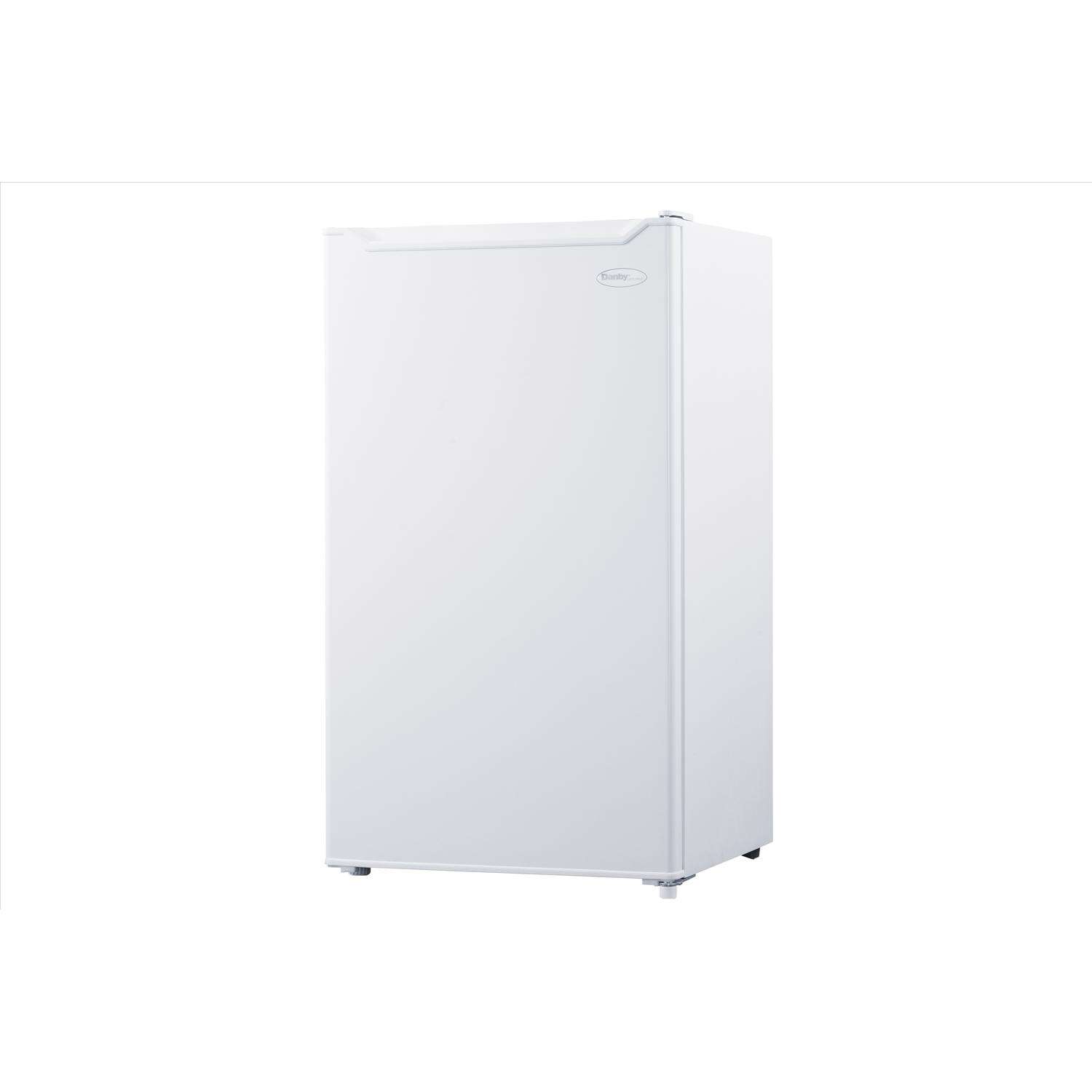 Danby Diplomat 3.3 ft White Stainless Steel Compact Refrigerator 150 W