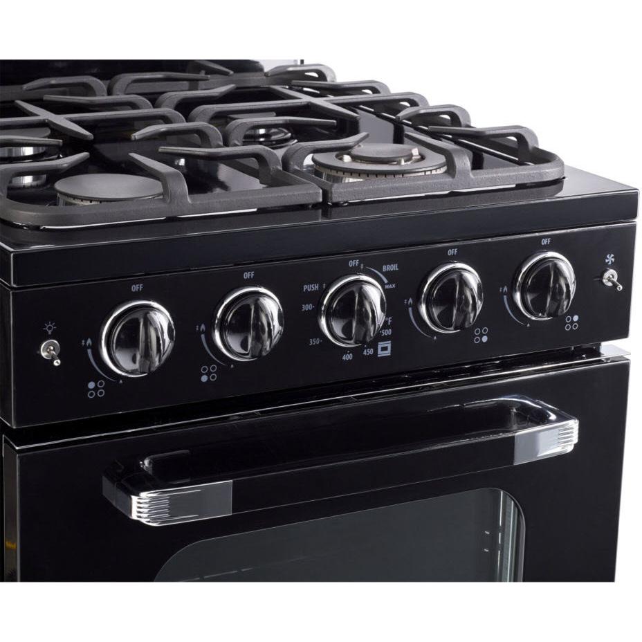 Unique Appliances 24-inch Freestanding Gas Range with Convection Technology UGP-24CR B