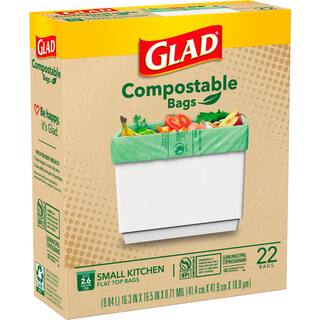 Glad 2.6 Gal. Compostable Green Trash Bags (22-Count) 1258779270