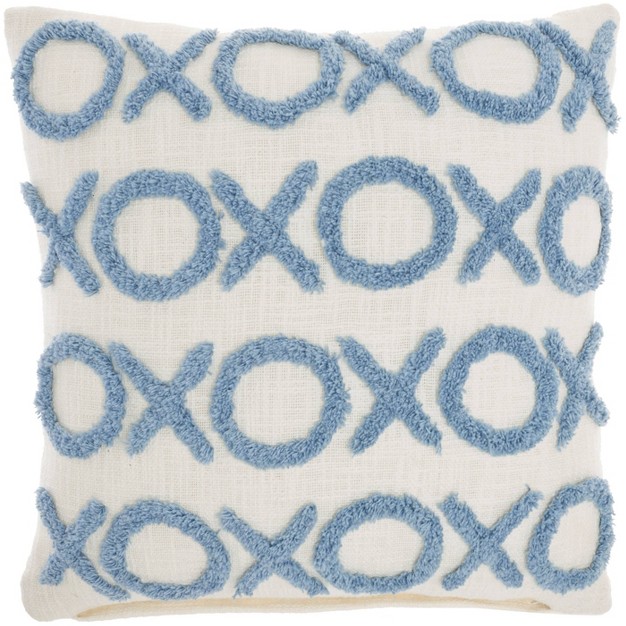 Life Styles Tufted x27 xoxo x27 Square Throw Pillow Mina Victory