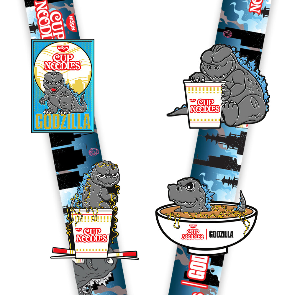 Godzilla x Nissin Cup Noodles® Lanyard and Pin Set (2022 Con Exclusive)