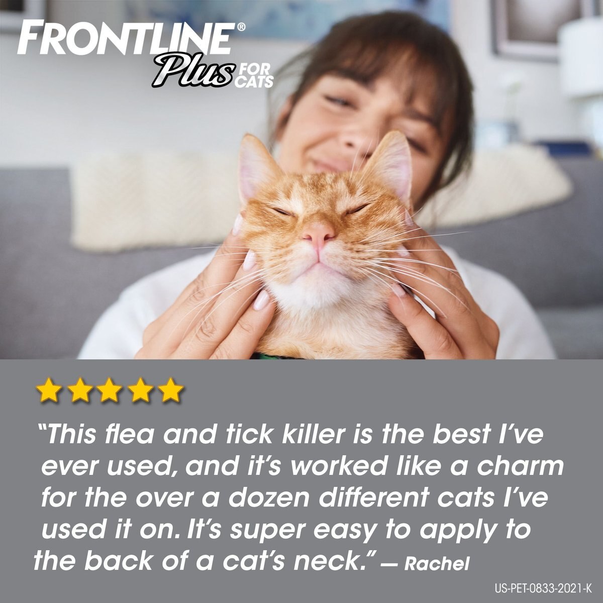 Frontline Plus Flea and Tick Spot Treatment for Cats， over 1.5 lbs