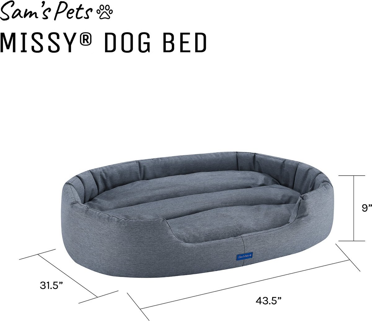 Sam's Pets Missy Round Dog Bed