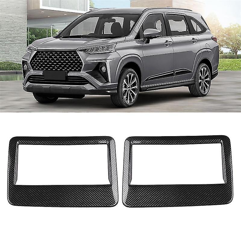 For Veloz Avanza 2022 2023 Carbon Fiber Car Roof Air Outlet Frame Cover Trim Decoration