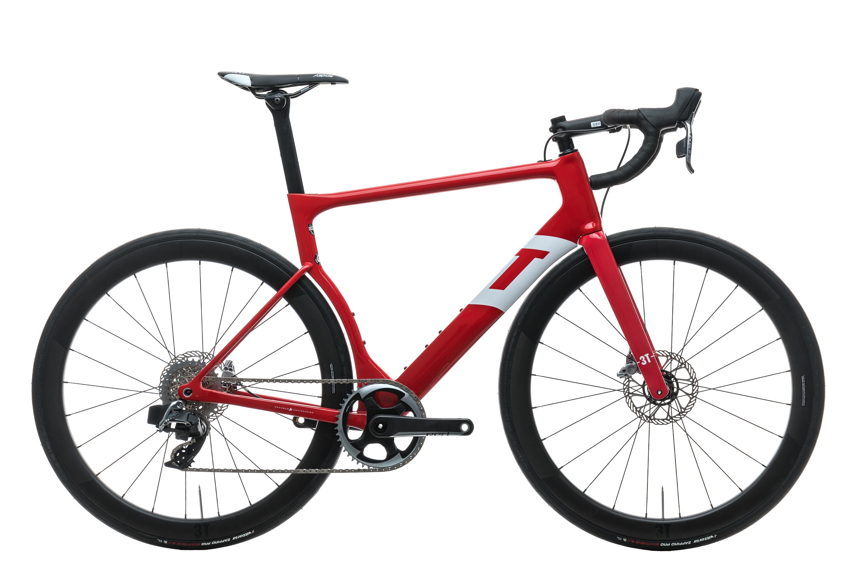 3T Strada Team Red AXS eTap Road Bike - 2020, Large