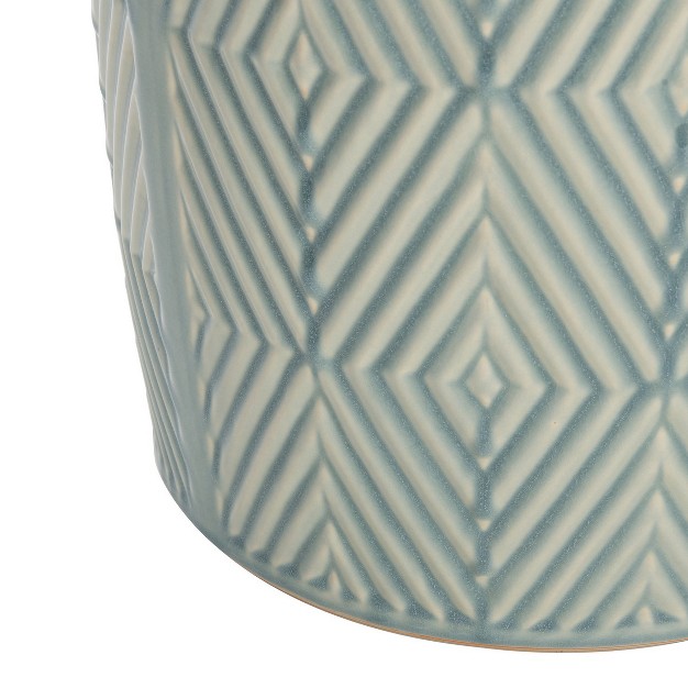 Hemdi Garden Stool Blue Safavieh