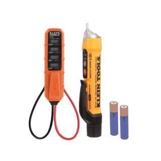 Klein Tools 12V-1000-Volt AC Dual Range Non-Contact Voltage Tester and ACDC Voltage Tester Tool Set NCVT3PKIT