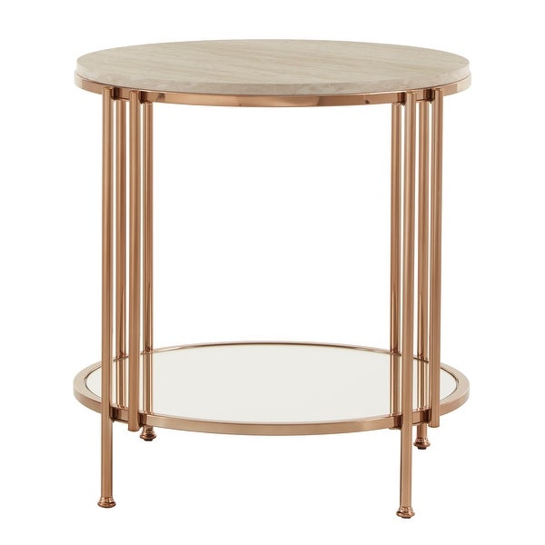 Celsus Champagne Gold Nesting Table Set by iNSPIRE Q Bold