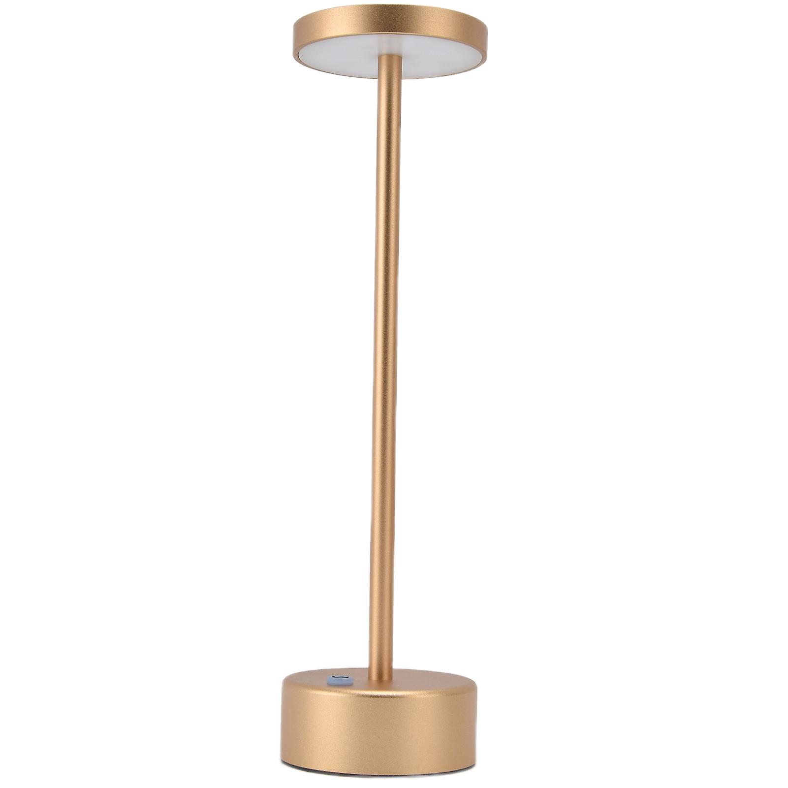 LED Desk Lamp Waterproof USB Touch Dimming Table Light with 2 Level Brightness Adjustment for Home Living RoomGold