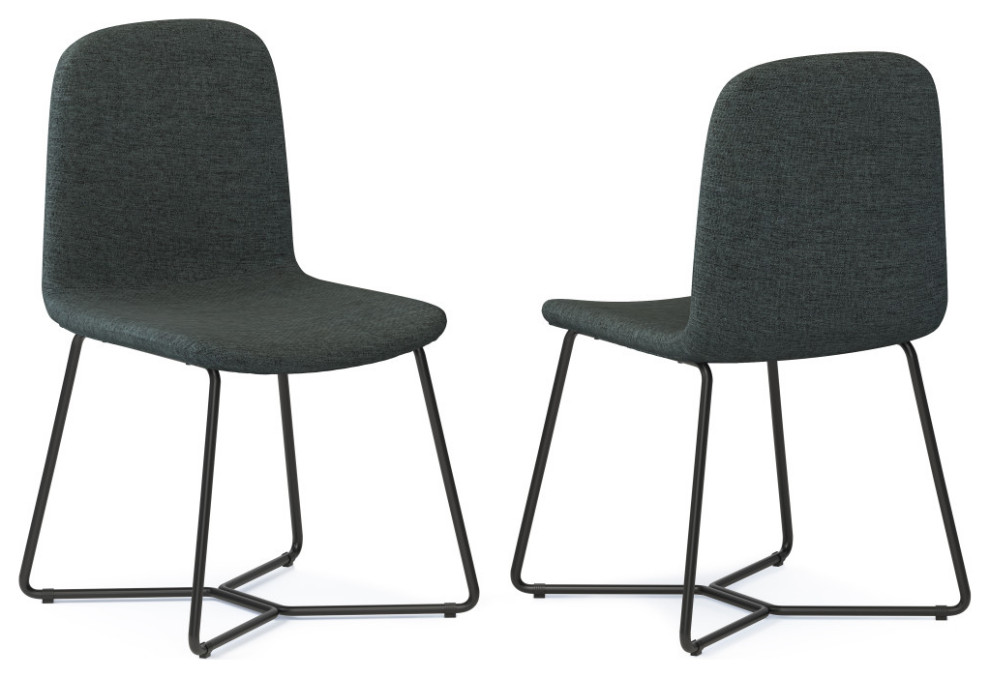 Wilcox Dining Chair  Set of 2  Woven Fabric   Transitional   Dining Chairs   by Simpli Home Ltd.  Houzz