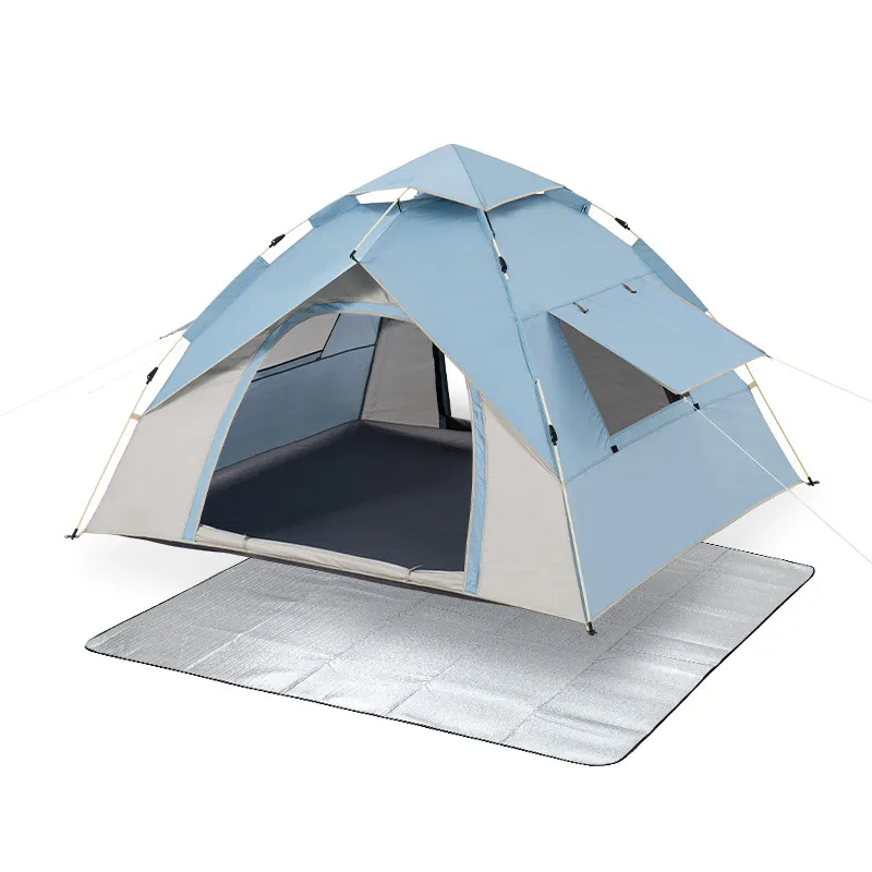 High Quality One Room Large Outdoor Camping Tents 3 4 persons Waterproof Outdoor Family Luxury Big Camping Tent