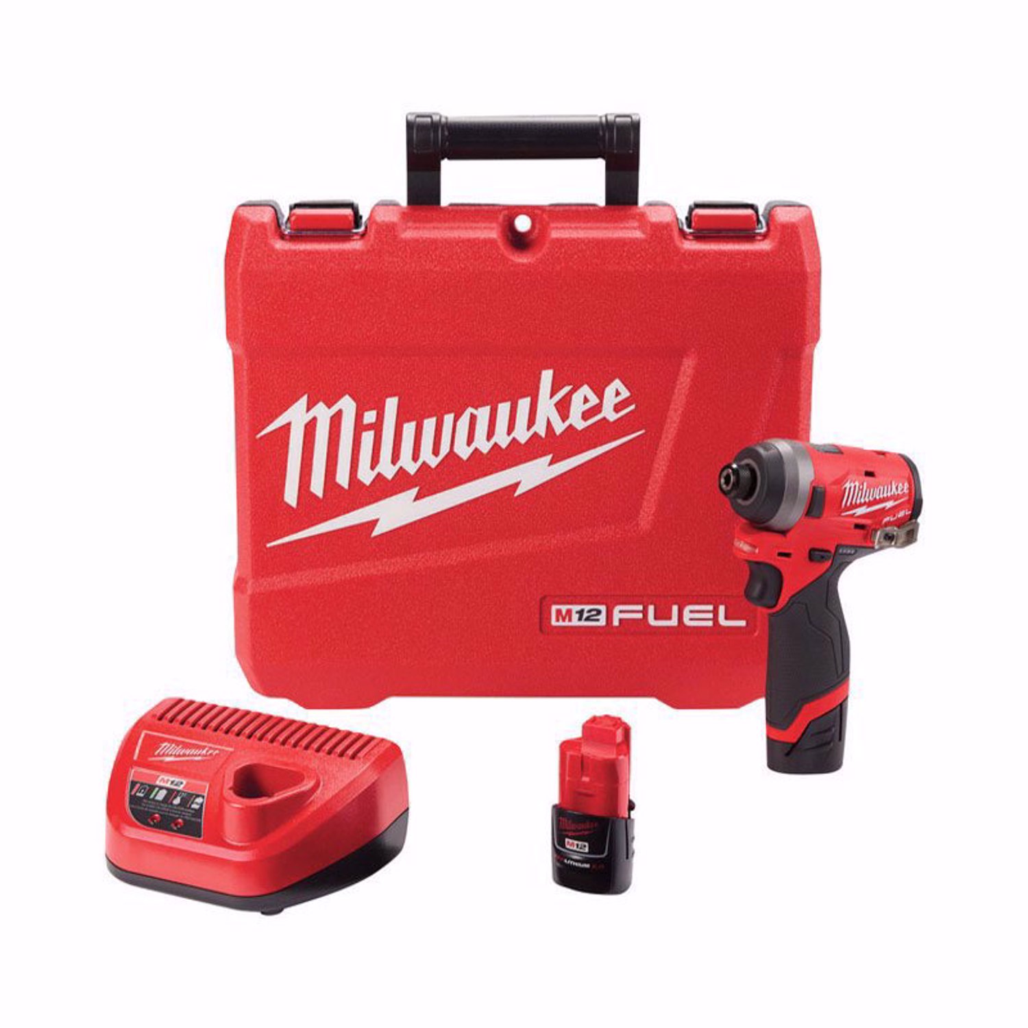 MW M12 FUEL 12 V 2 amps 1/4 in. Cordless Brushless Impact Driver Kit (Battery \u0026 Charger)