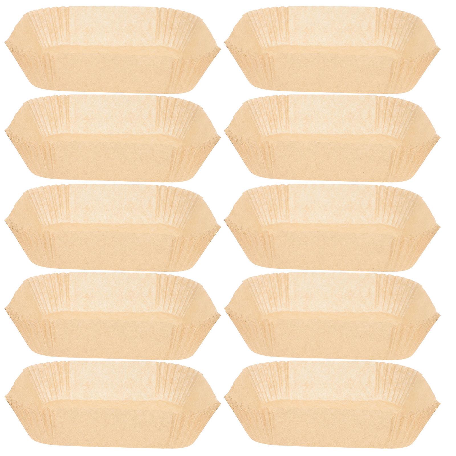 100pcs Air Fryer Paper Liner Baking Paper Liner Food Baking Cushion Non-stick Air Fryer Paper Pad