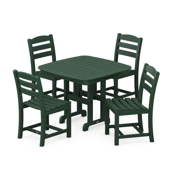 Polywood La Casa Café 5-Piece Side Chair Dining Set PWS654-1