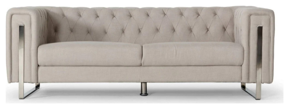 Bryan Modern Beige Sofa   Contemporary   Sofas   by Rustic Home Furniture Deco  Houzz