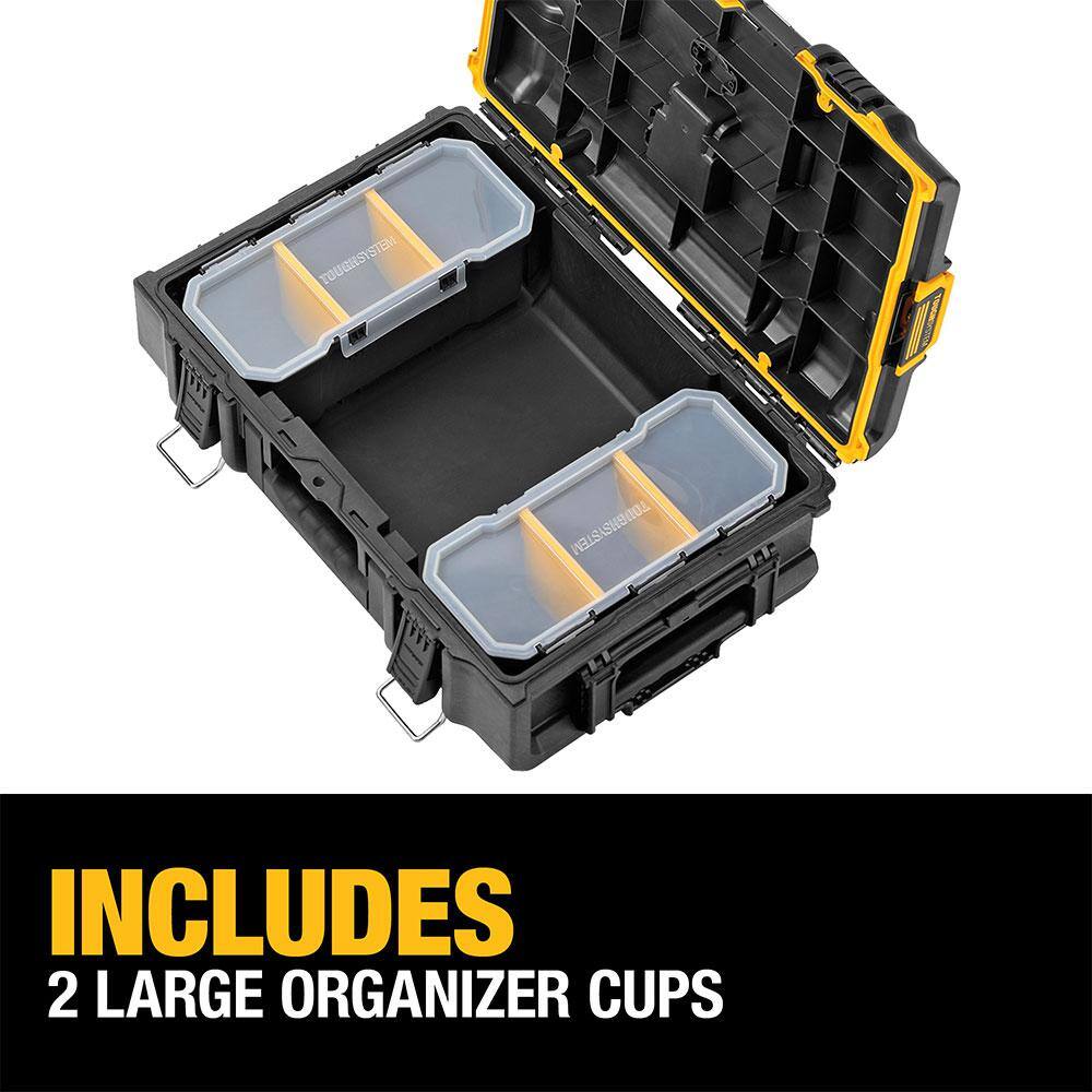 DW TOUGHSYSTEM 2.0 22 in. Small Tool Box TOUGHSYSTEM 2.0 24 in. Mobile Tool Box 22 in. Medium Tool Box and Deep Tool Tray DWST08165005020