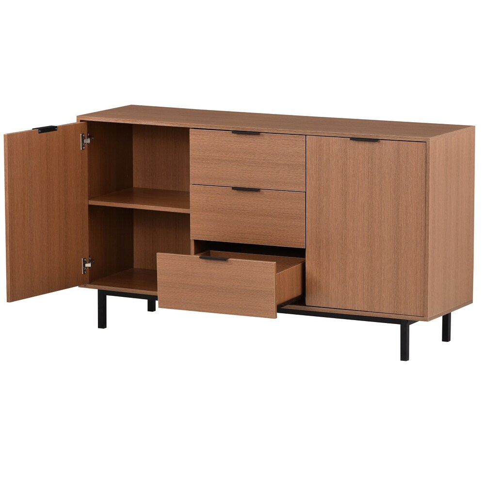 Sideboard Particleboard with Wood Grain Stickers