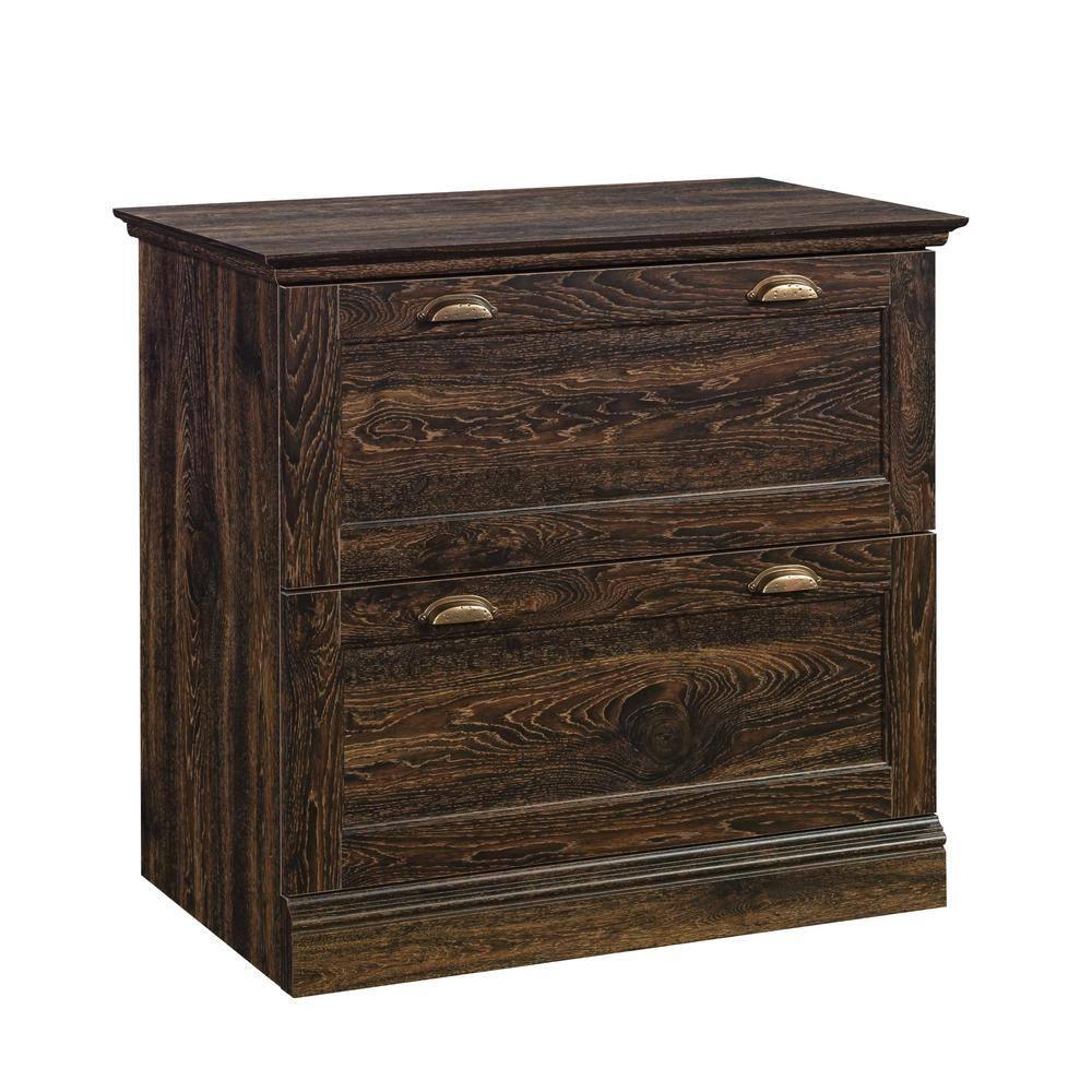 SAUDER Barrister Lane Iron Oak Decorative Lateral File Cabinet 431067