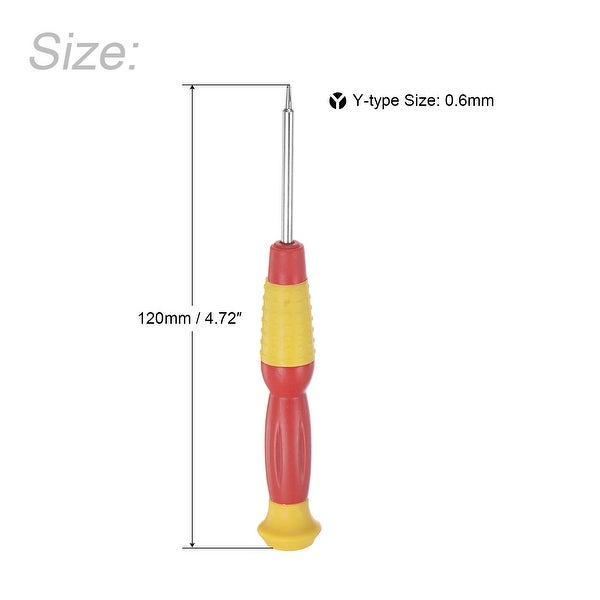 0.6mm Precision Y-type Screwdriver for Watch Eyeglasses Electronics Repair 10pcs - Yellow， Red - - 37422364