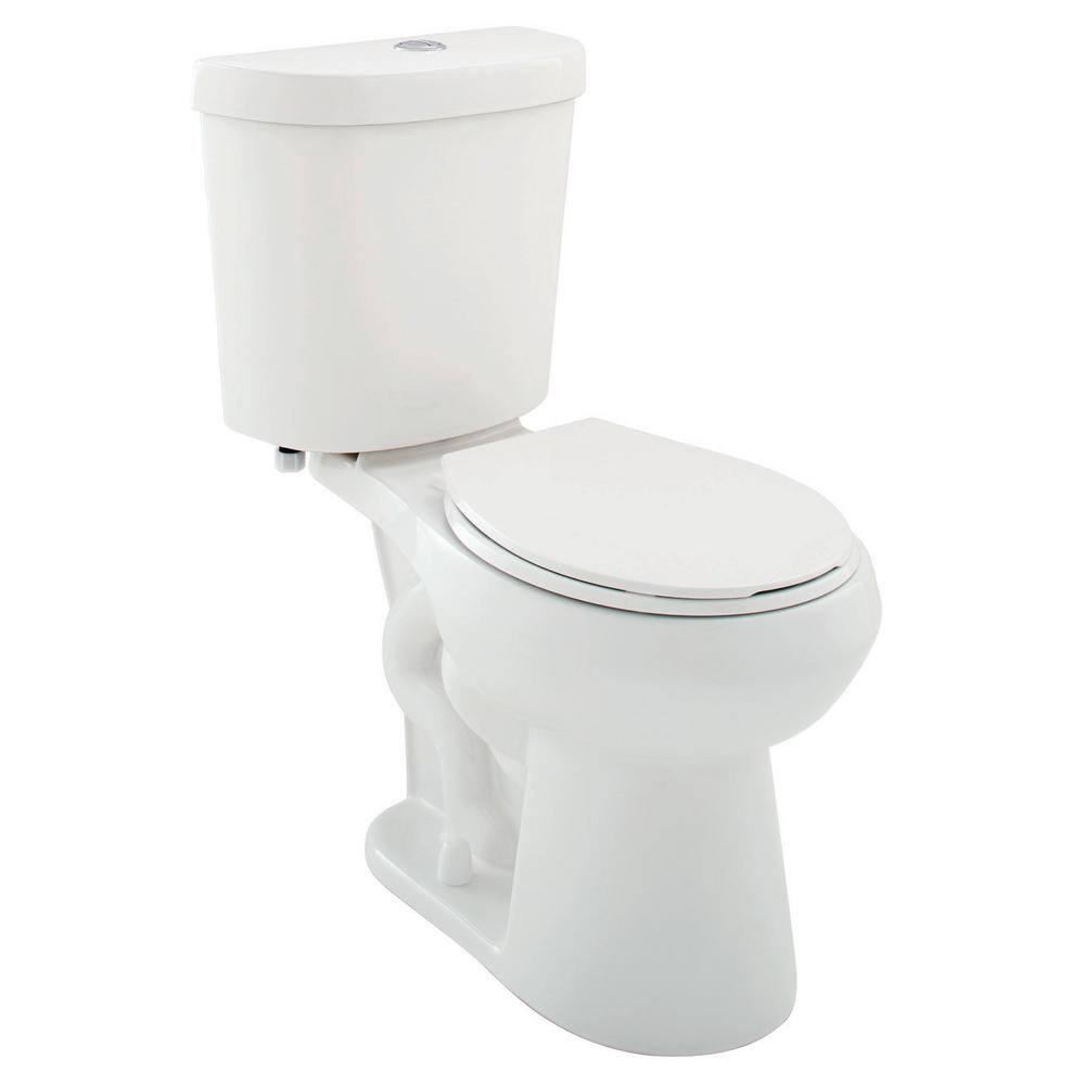 Glacier Bay 2-piece 1.1 GPF1.6 GPF Dual Flush Round Toilet in White Seat Included (3-Pack) N2428R-DF