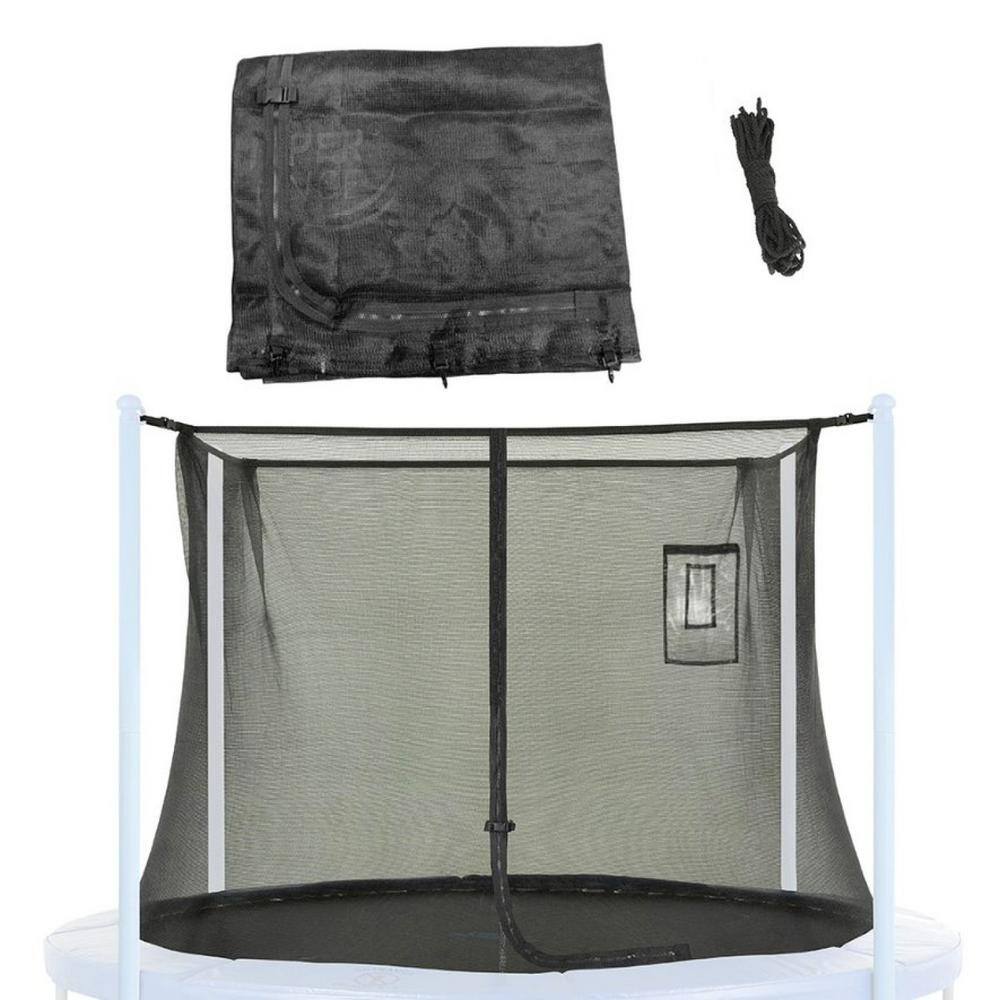 Upper Bounce Machrus Trampoline Enclosure Net for 12 ft. Round Frames with Adjustable Straps Using 4 Poles or 2 Arches Net Only UBNET-12-4-ISTP