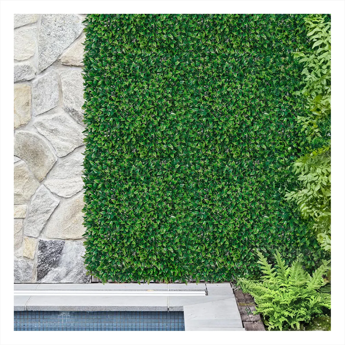 p16 1 25 Garden Supplies Plastic Foliage Plant Hedge Boxwood Panel Artificial Grass Wall of Home Wall Decoration