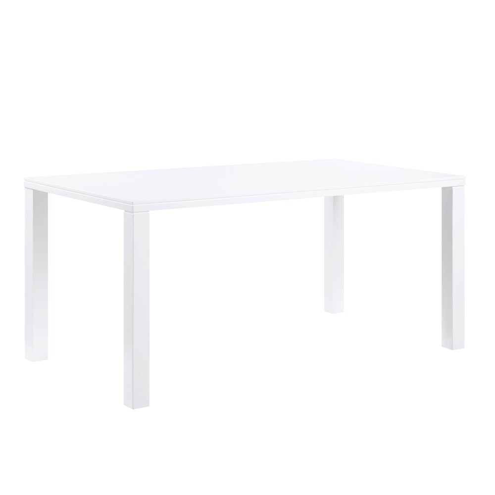 Contemporary Style Pagan Dining Table in White High Gloss Finish  For Dining Table/Living Table/Kitchen Table