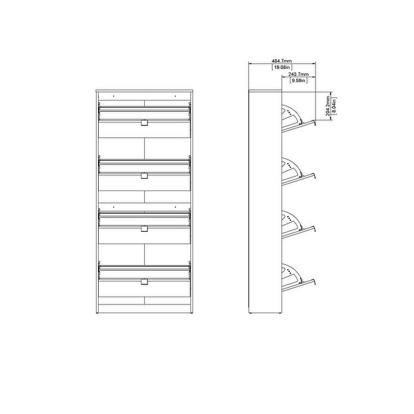 Porch and Den Cambria 4-drawer Shoe Cabinet - - 28639722