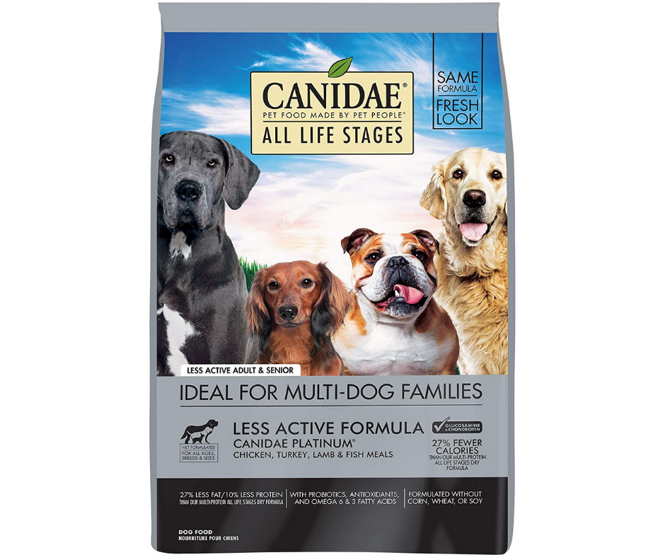 Canidae - Less Active， Adult and Senior Dogs Multi-Protein Chicken， Tu