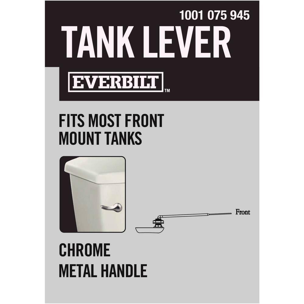 Everbilt Front Mount Toilet Tank Lever in Chrome 224115-CP