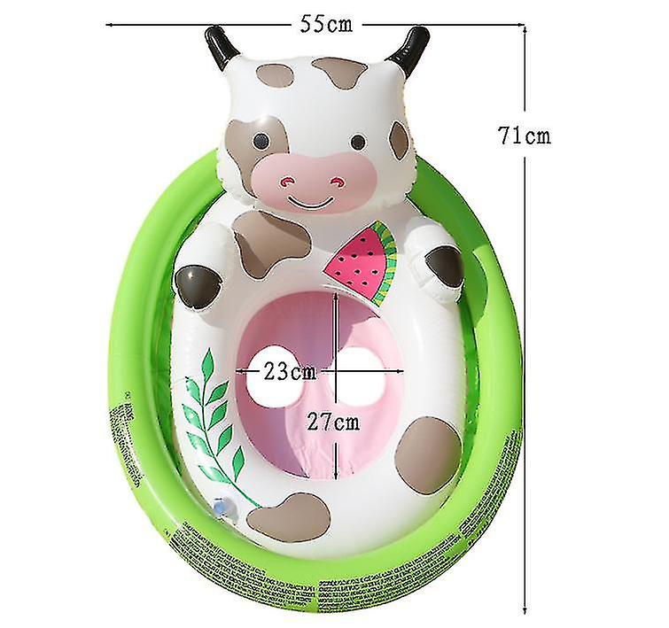 Inflatable Swimming Ring Cow Seat Child Water Swimming Seat For Children