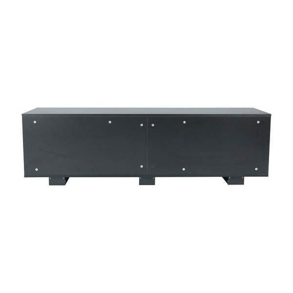 TV Stand for TVs up to 65-Inch， Modern Entertainment Center with 8 Open Shelves