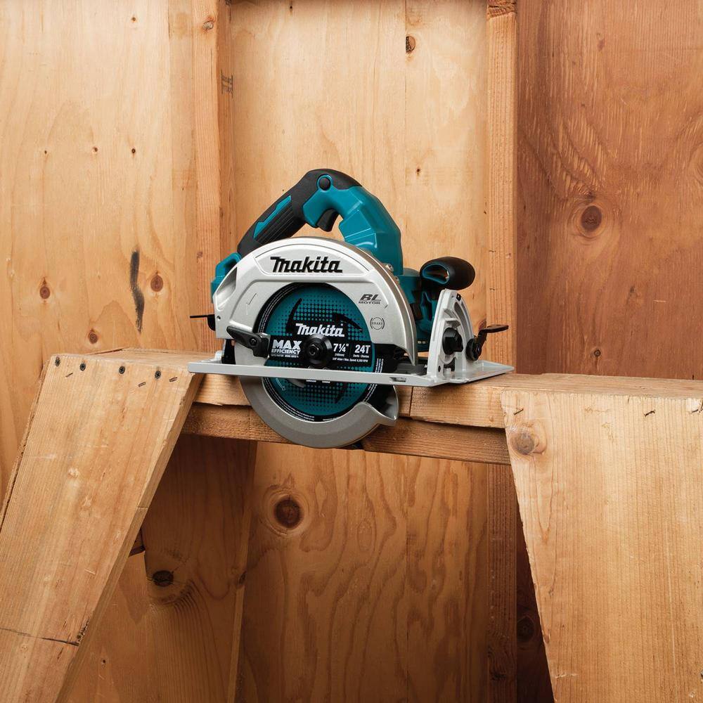 Makita 18V X2 LXT (36V) Brushless Cordless 7.25 in. Circular Saw (Tool-Only) wBonus 7.25 in. Carbide-Tipped Saw Blade XSH06Z-B61656