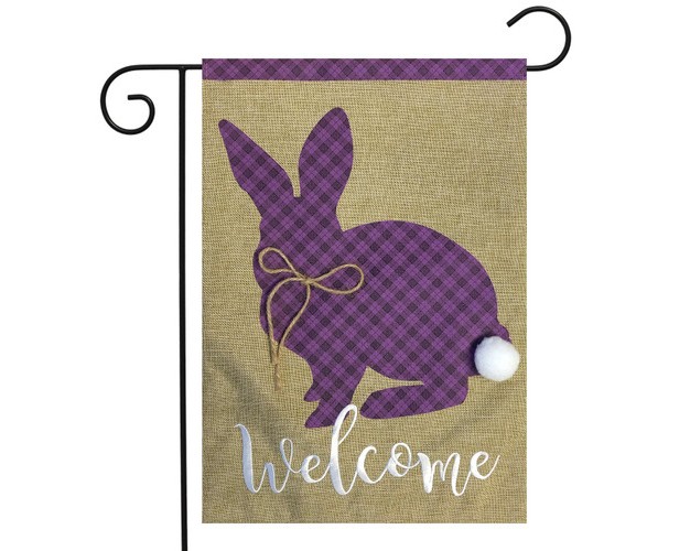 Briarwood Lane Cottontail Rabbit Spring Burlap Garden Flag Easter