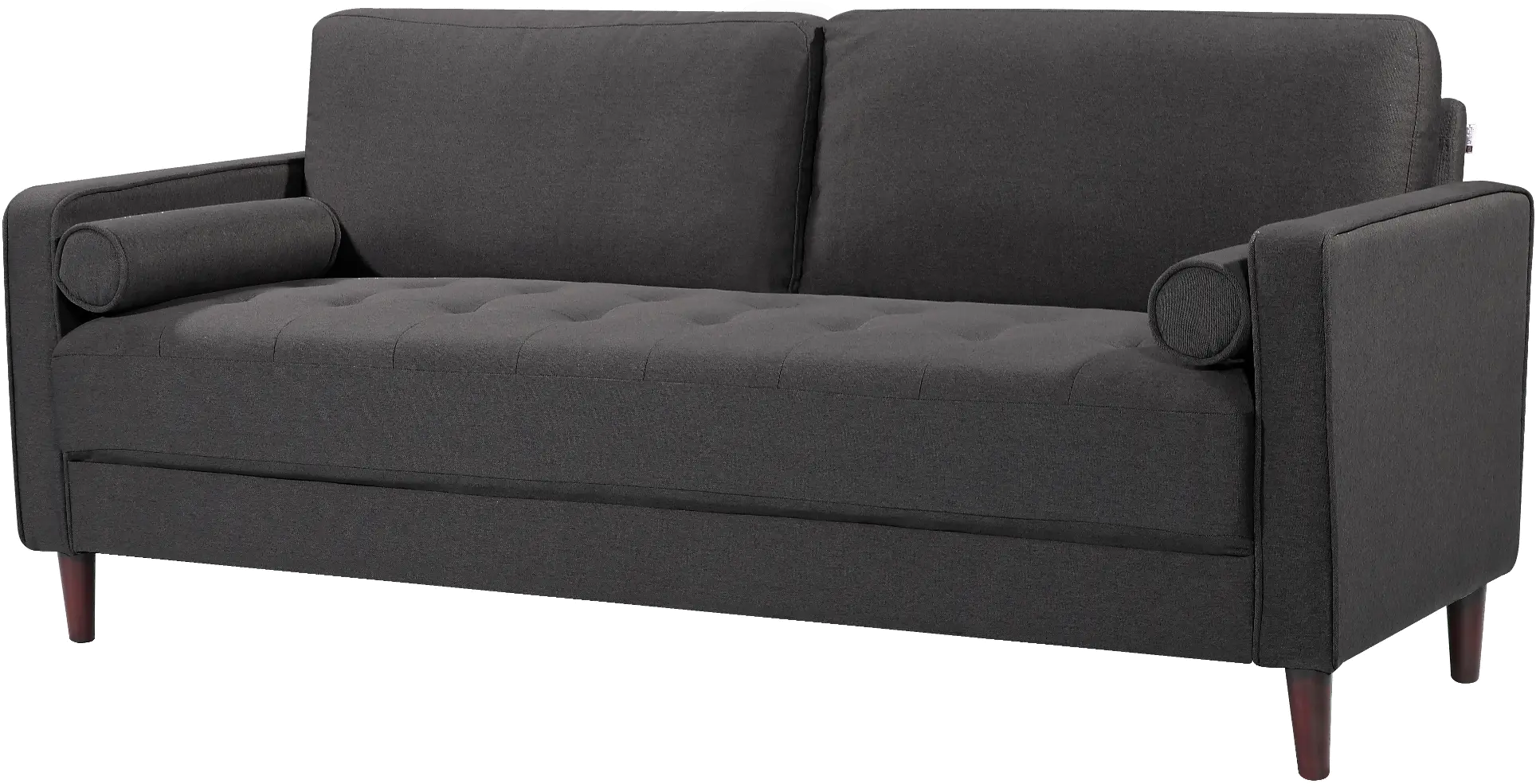 Lawrence Mid Century Modern Dark Gray Sofa