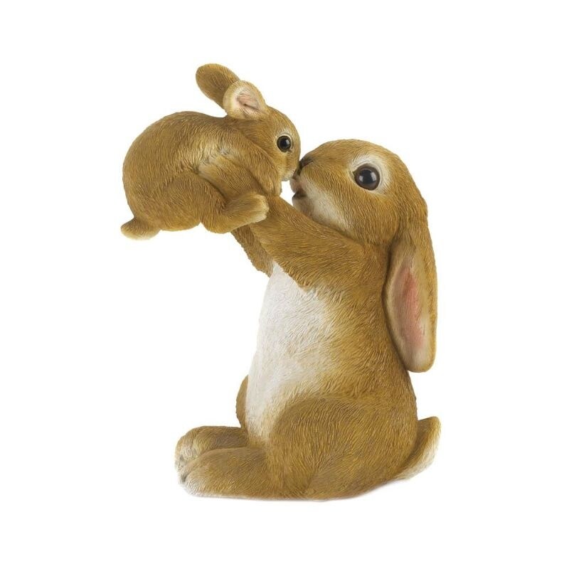 Playful Mom   Baby Rabbit Figurine   6.5\