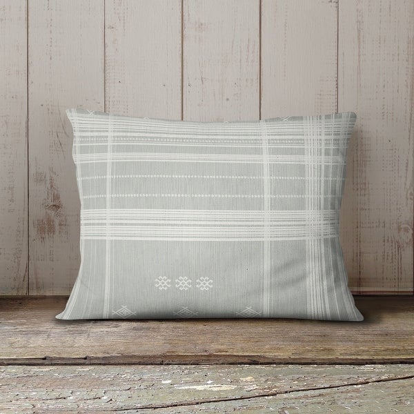 ZINA MIST Outdoor Lumbar Pillow By Kavka Designs