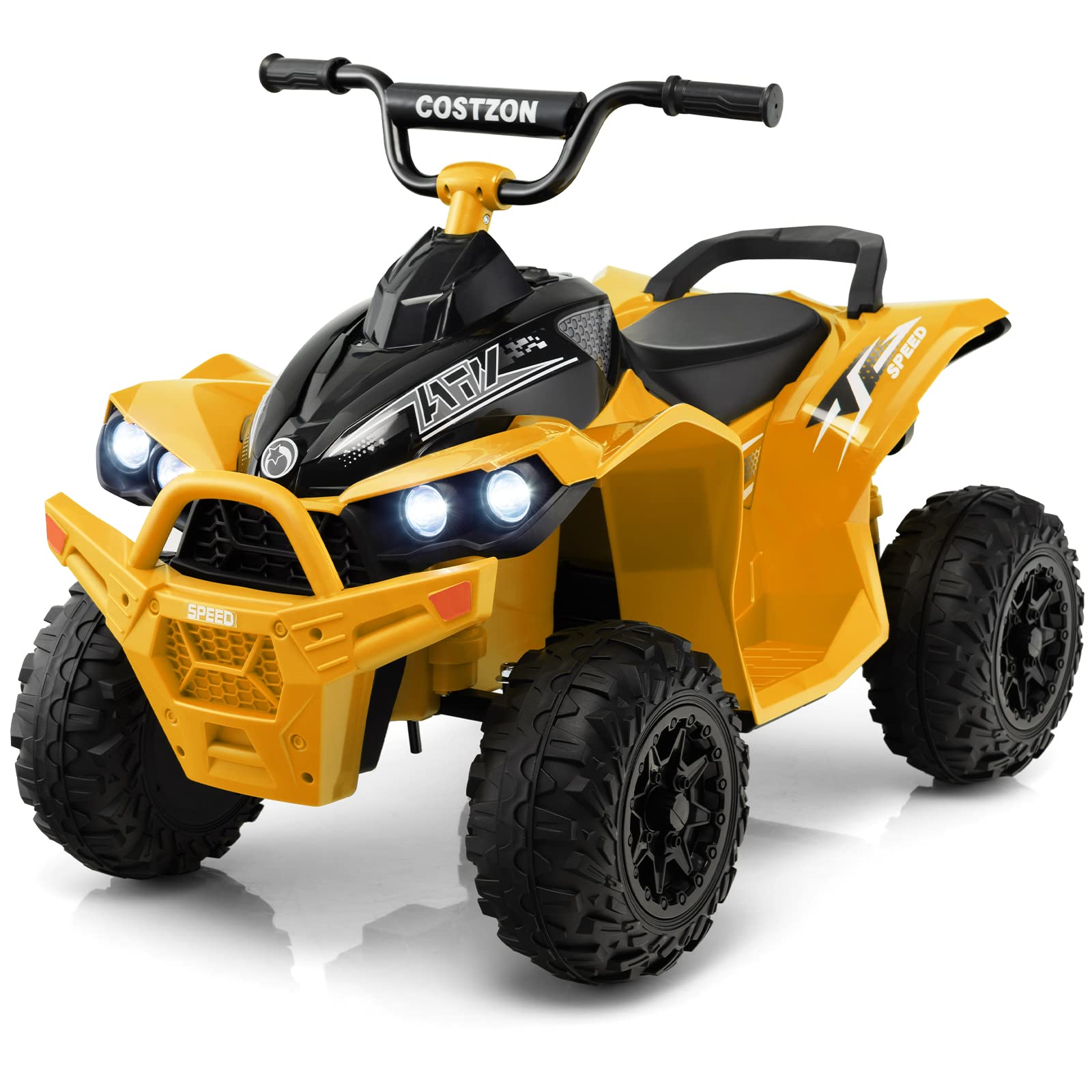 Costzon Kids ATV, 12V Battery Powered Electric Vehicle, Ride on 4 Wheeler Quad