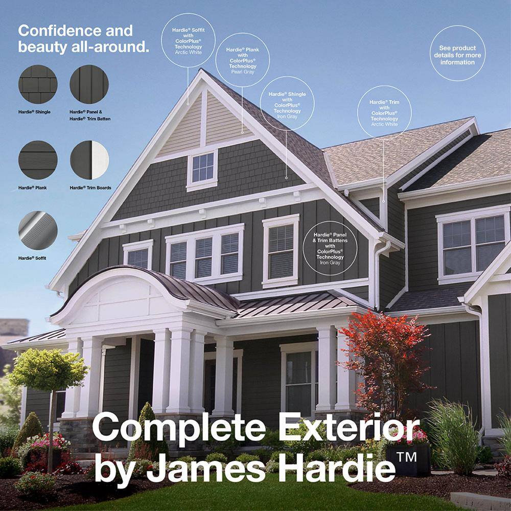 James Hardie HZ10 6.25 in. x 144 in. Primed Hardie Plank Fiber Cement Smooth Lap Siding 9000551