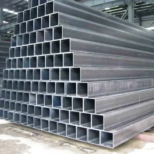 Hot Rolled Square Tube Hollow Steel Metal Tube Pipe Factory Galvanized Steel Rectangular Pipe Customized Hot Dipped Fence Post