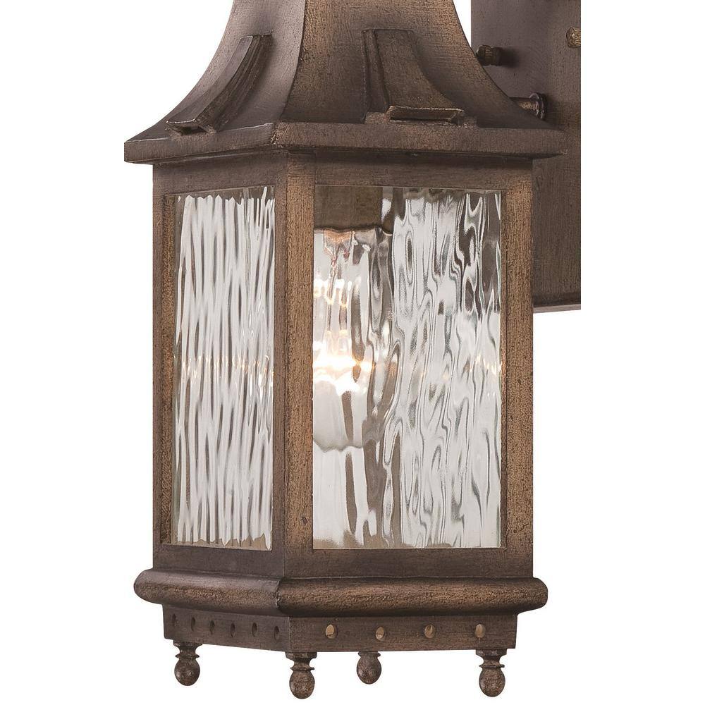 the great outdoors by Minka Lavery Wilshire Park 1-Light Portsmouth Bronze Outdoor Wall Lantern Sconce 72111-149