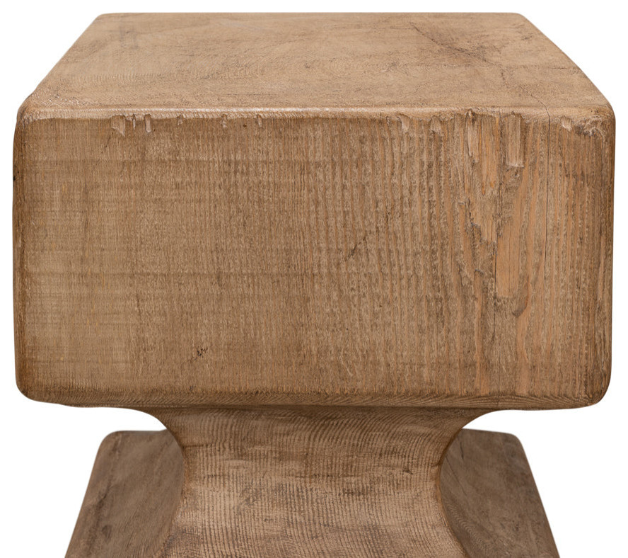 Beam End Stool   Traditional   Footstools And Ottomans   by Sideboards and Things  Houzz