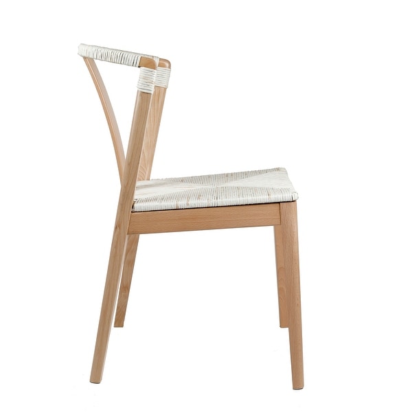 Fishel Solid Natural Wood Dining Chair