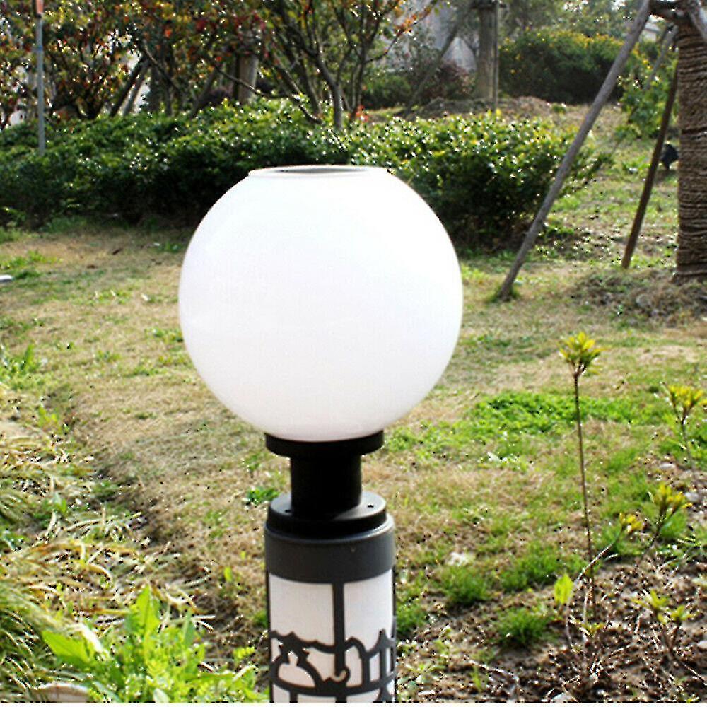 Led 200mm Solar Wall Pillar Lamp Outdoor Round Ball Round Light